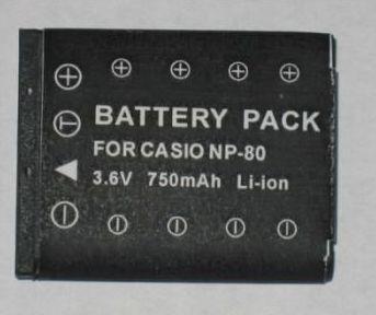 Casio, baterija NP-80, NP-82...