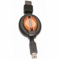 Kabelis USB - USB MINI 5P, ištraukiamas ...