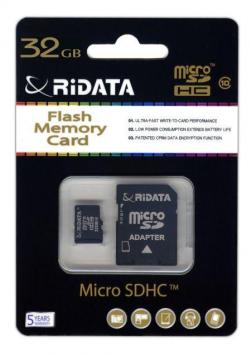 Atminties kortelė Ridata micro SDHC 32GB class10...