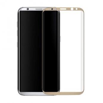 Apsauginis grūdintas stiklas Samsung Galaxy S8 (3D, auksinis) ...