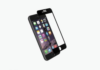 Apsauginis grūdintas stiklas Apple iPhone 7/8 (2.5D, juodas)...