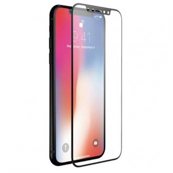 Apsauginis grūdintas stiklas, Apple iPhone X (3D, juodas) ...