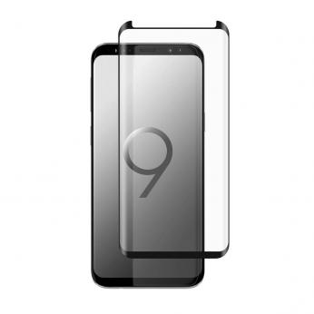 Apsauginis grūdintas stiklas Samsung S9 (3D, p. lipnus, juoda)...