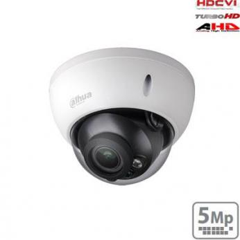HD-CVI kupolinė kamera 5MP su IR iki 30m. 2.7~12mm 98°~34°, IP67, IK10, Lite serija ...
