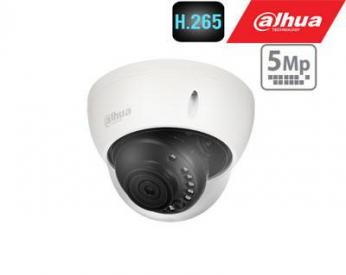 IP kamera kupolinė 5MP su (SMD) IR iki 30m, 2.8mm 96°, WDR120dB, 3DNR, IP67, IK10, PoE , H...