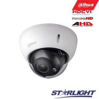 HD-CVI kam. STARLIGHT kupolinė 2 MP su IR iki 30m, 2.7~13.5mm automatinis obj, STARVIS sen...