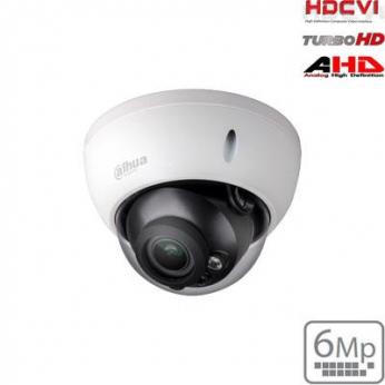 HD-CVI kupolinė kam. 6MP, IR pašvietimas iki 30m., 1/2.9
