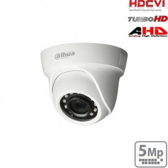 HD-CVI kupolinė kam. 5MP su IR pašvietimu iki 20m., 1/2.7