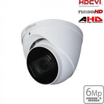 HD-CVI kupolinė kam. 6MP, LXIR pašvietimas iki 60m., 1/2.9