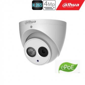 IP kam. 4M 2K kupolinė su LXIR iki 50m. 1/3”2.8mm 104°, integruotas mik., H.265, ePoE, IVS...