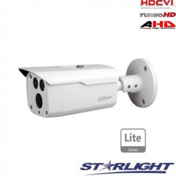 HD-CVI kam. STARLIGHT cilindrinė 2MP su IR iki 80m, 1.2.8' colio 3.6mm obj., DWDR, IP67 ...