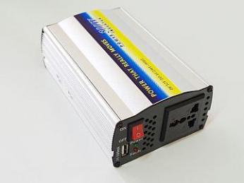 Įtampos keitiklis 12V-220V, 300W sin...