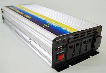 Įtampos keitiklis 12V-220V, 500W sin...