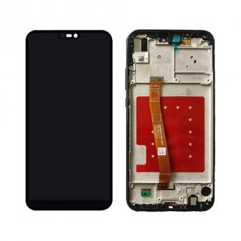 Ekranas LCD su lietimui jautriu stikliuku, rėmeliu ir baterija Huawei P20 Lite (juodas) OR...