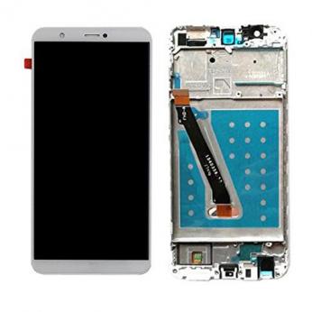 Ekranas LCD su lietimui jautriu stikliuku, rėmeliu ir baterija Huawei P Smart (baltas) ORG...