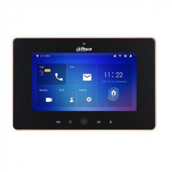 IP domofono monitorius su WIFI, 7 col.su kam.1024x600,Micro SD kort., PoE(802.3af) juodas ...