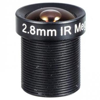Megapikselinis objektyvas 2,8mm,(F): 2.0, Apžvalgos kampas(Hor): 98°, IR CUT (nemato IR ap...